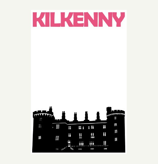 Kilkenny Print, Ireland Print, Kilkenny Ireland Travel Poster, Kilkenny