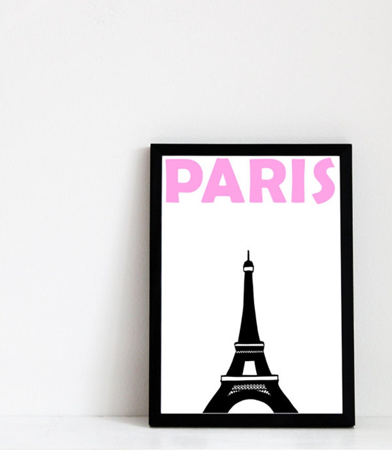 Paris Print, Paris Decor, Paris Wall Art, Paris Poster, Paris Art, Paris Gift, Affiche Paris, French Poster, Eiffel Tower Drawing Print image 2