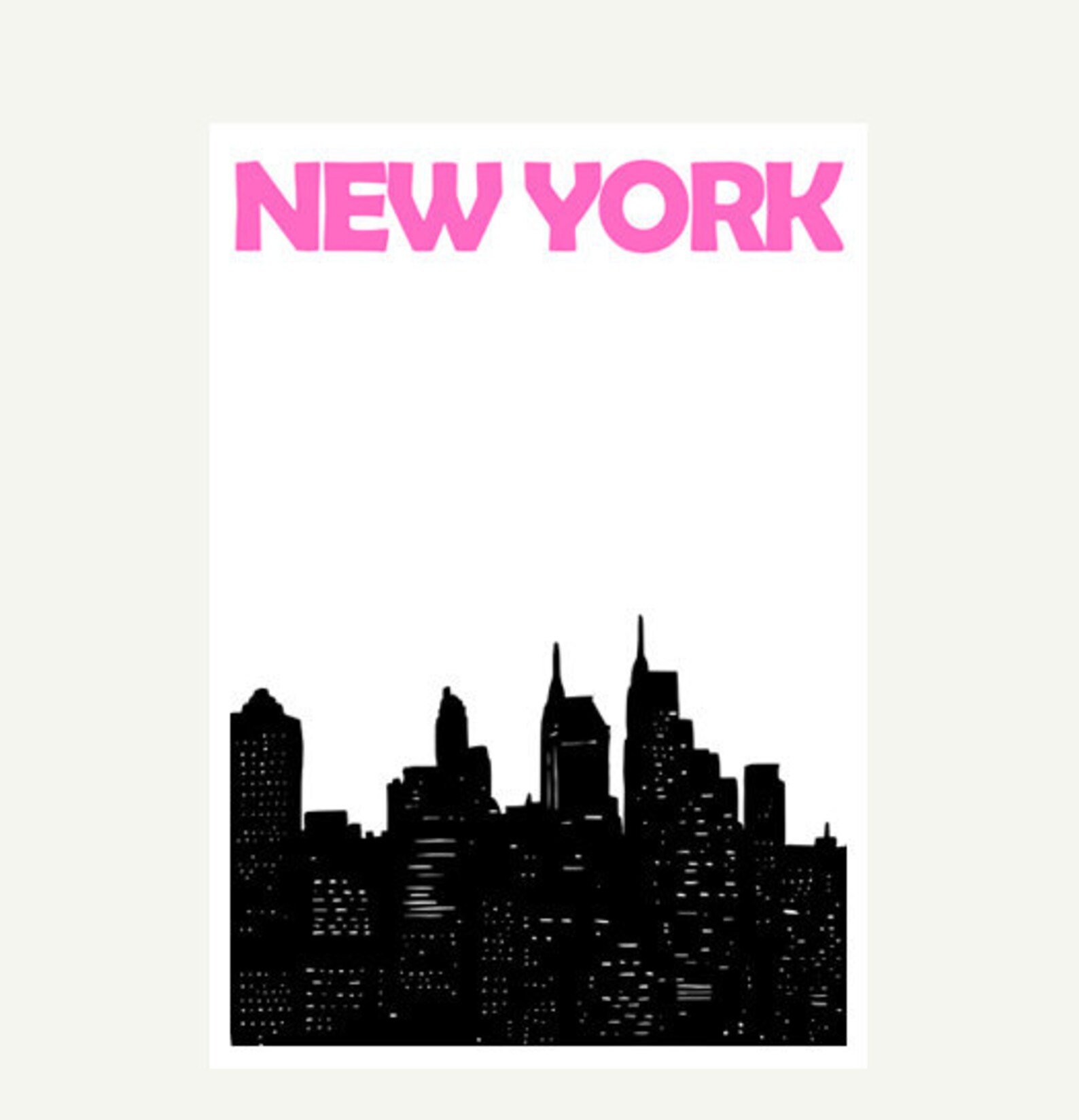 New York Print New York City Print New York Skyline New Etsy