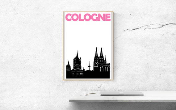 Cologne Print Cologne Poster Germany Art Koln Poster Etsy