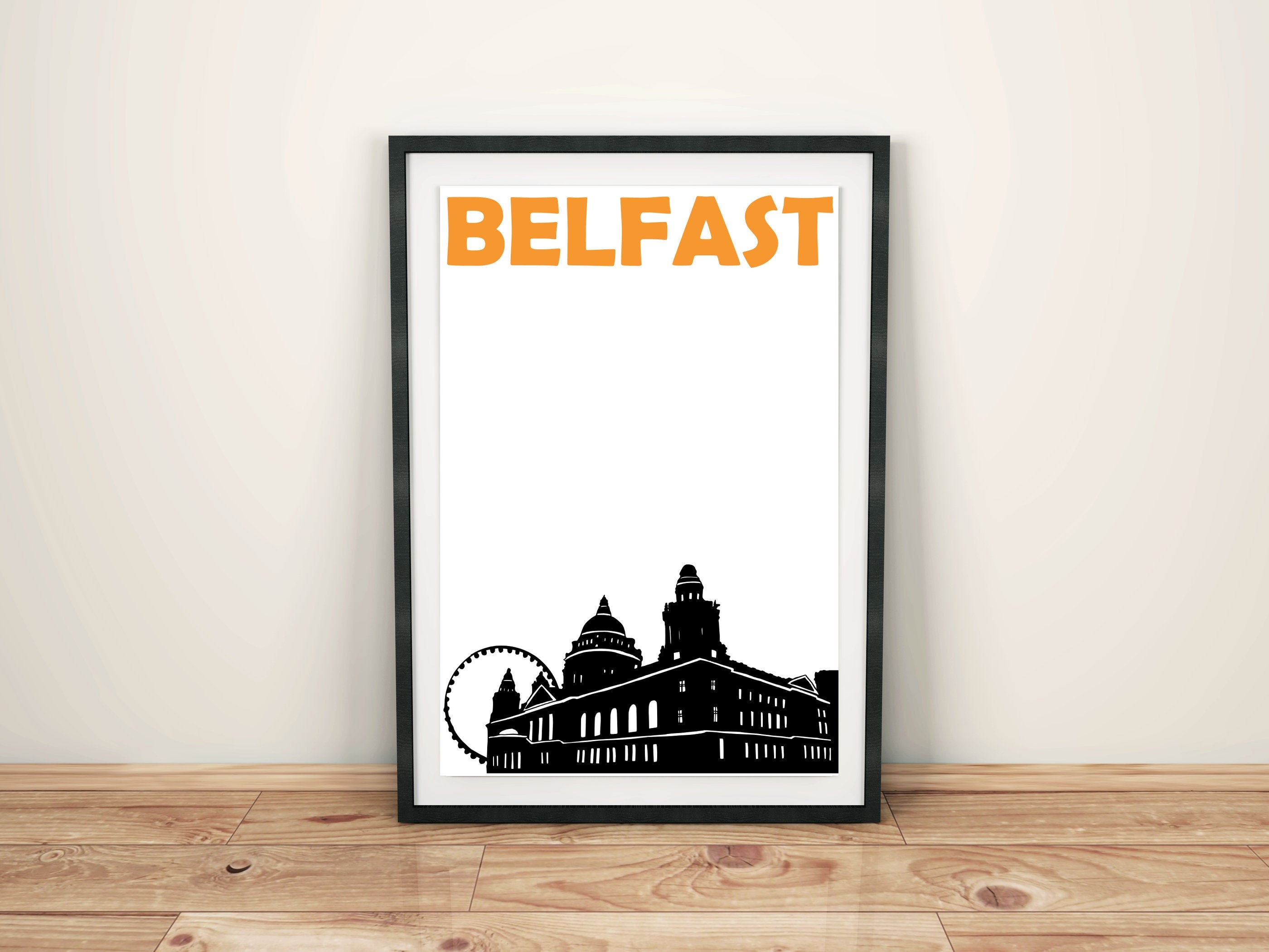 Belfast Print, Northern Ireland Print, City Print, Belfast Poster