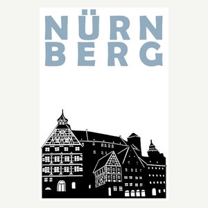 Nürnberg Print, Nürnberg Poster, Nurnberg Germany Print, Nürnberg Art, Travel Art, Nuremberg Print, Germany Poster, Germany Wall Art Print image 2