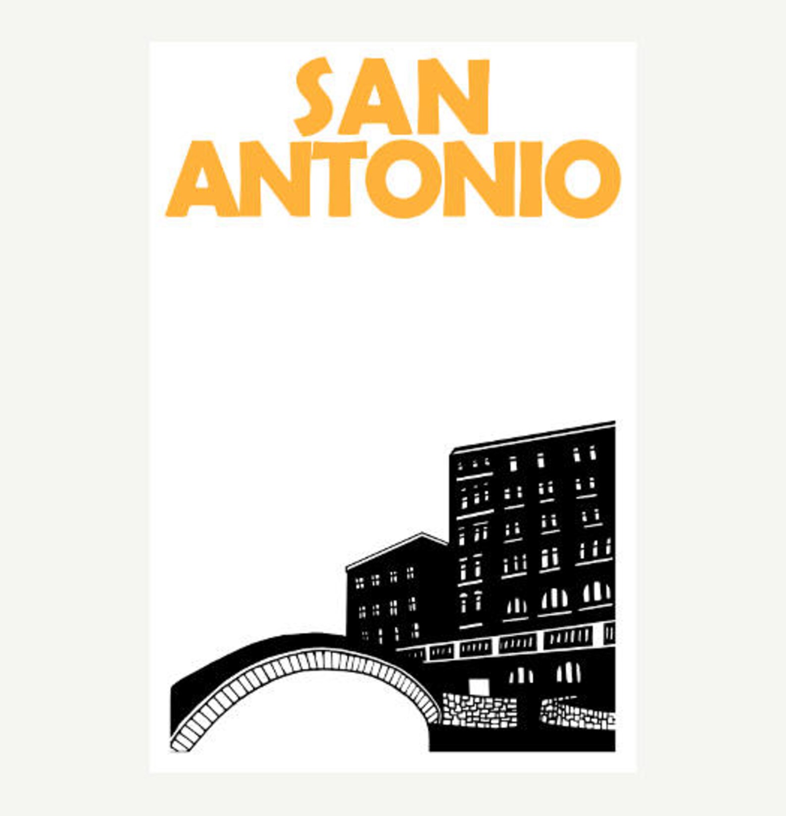 San Antonio Print, San Antonio Wall Art, San Antonio Poster, San