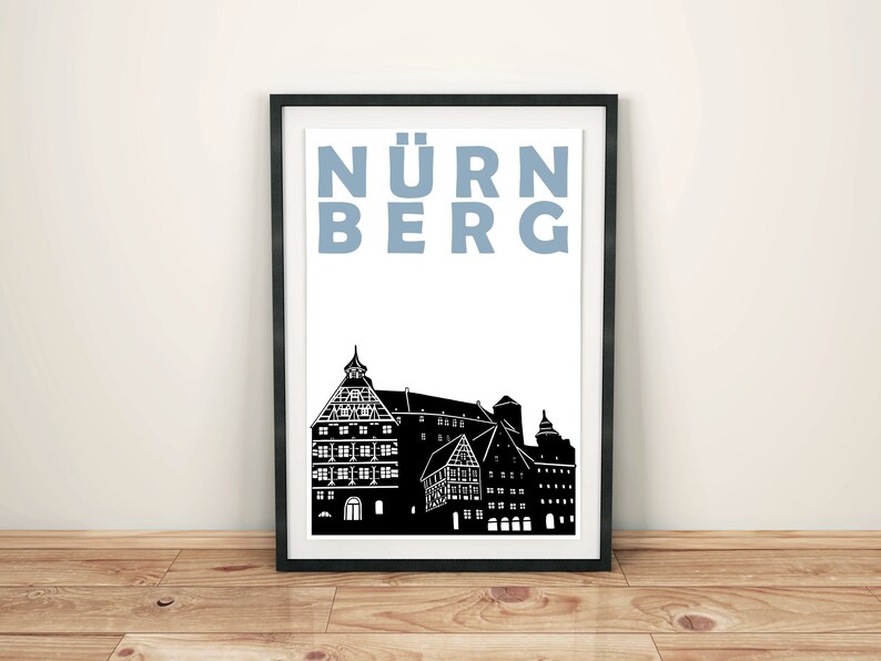 Nürnberg Print, Nürnberg Poster, Nurnberg Germany Print, Nürnberg Art, Travel Art, Nuremberg Print, Germany Poster, Germany Wall Art Print image 1