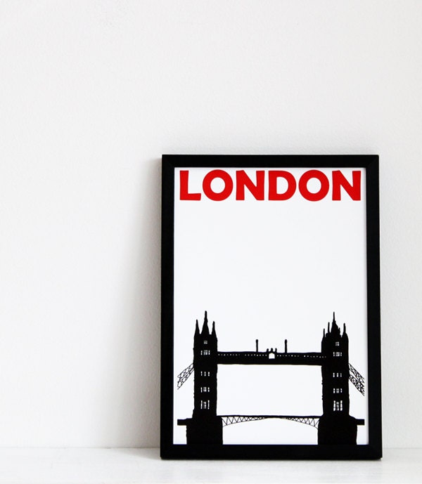 London Print, London Art, London Poster, London Art Print, London