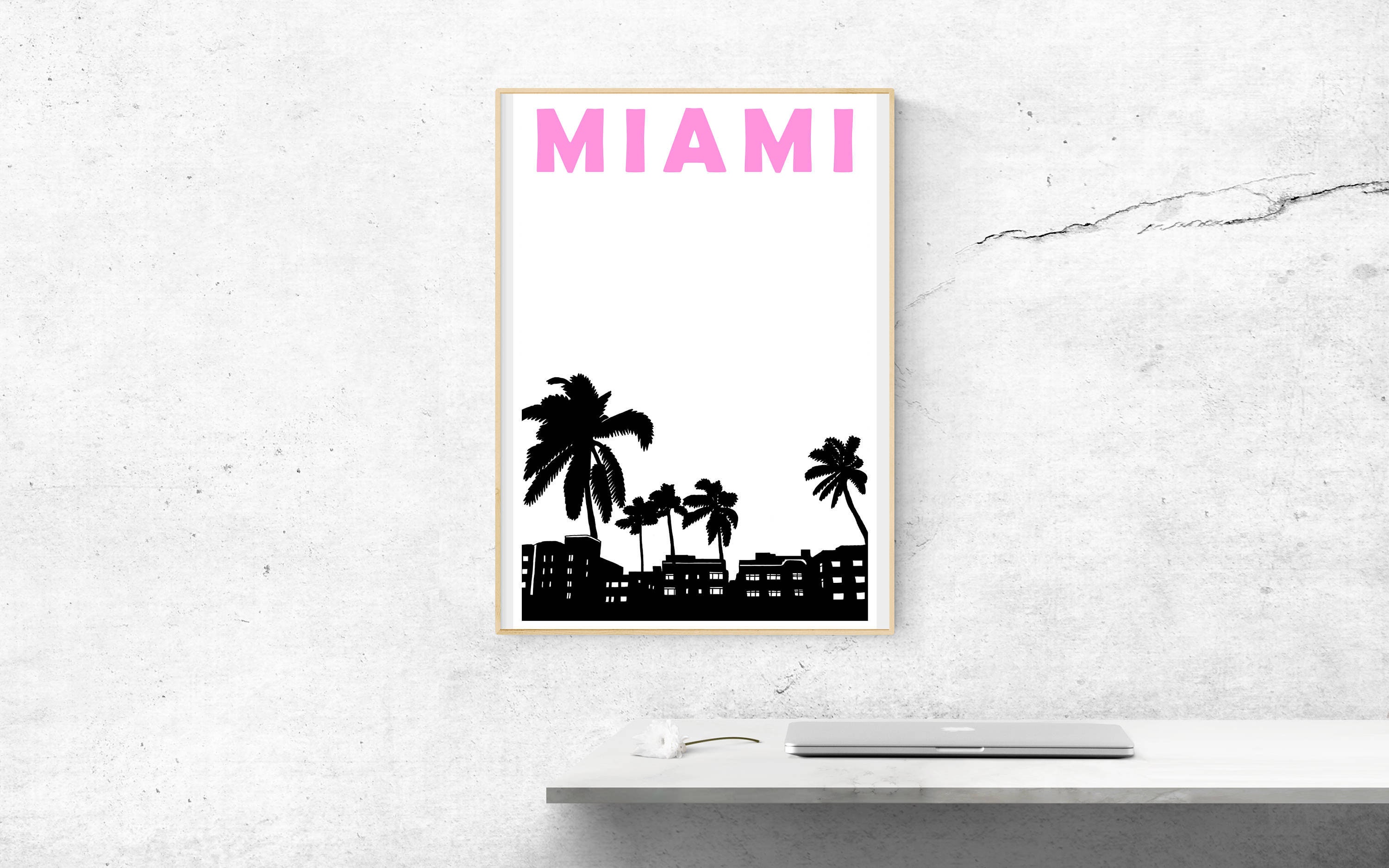 Miami Print, Miami Travel Print, Miami Poster, Miami Art, Florida Print