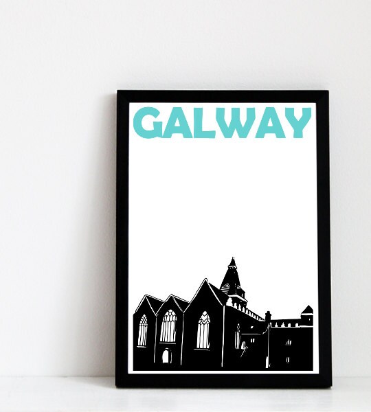 Galway Print, Galway Art, Galway Ireland Art Print, Galway Wall Art