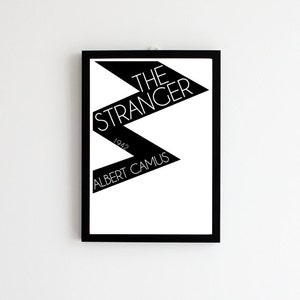 Albert Camus Poster, Albert Camus The Stranger Poster, Albert Camus Print, Albert Camus Art, Book Art, Book Cover Art, Book Cover Poster image 4