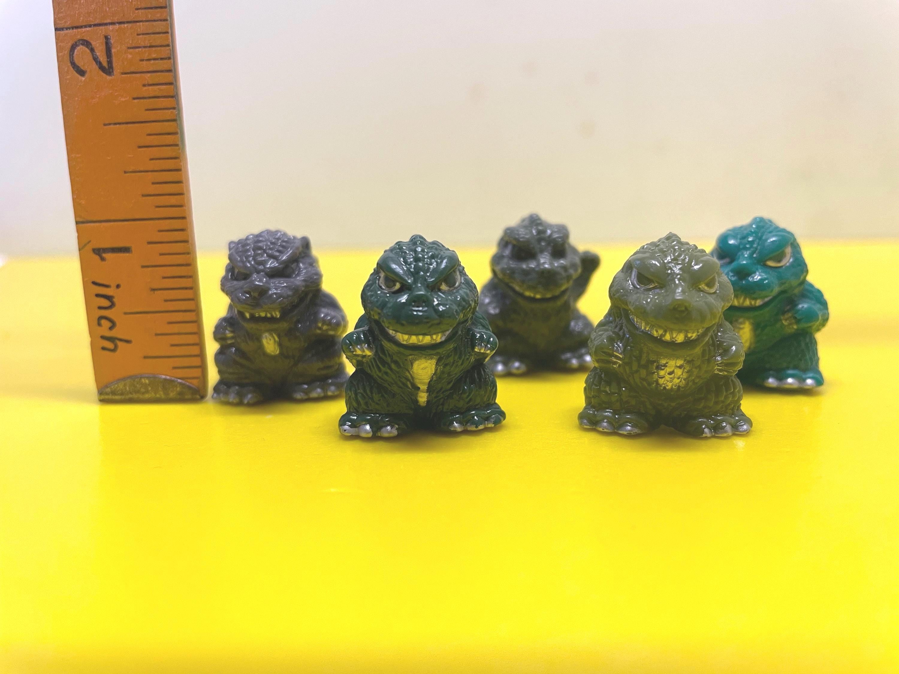 Godzilla 5 Types Vintage Mini Figure Height 1 Inch Made in Japan 7