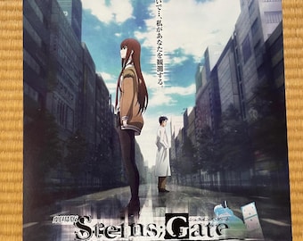 Original Japanese Movie Flyer “Steins;Gate: The Movie – Load Region of Déjà Vu” (2013) – Authentic Japan Theater Handout size B5 7-9-27