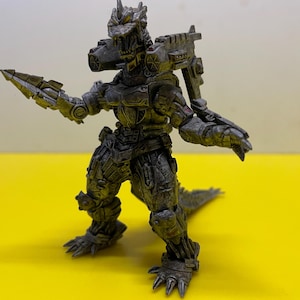 Godzilla Bandai HG 10 Mecha Godzilla Kiryu Vintage Gashapon Minifigur, Japan, Höhe 7,6 cm (3 Zoll), 6-8-26