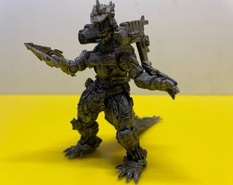 Godzilla Bandai HG 10 Mecha Godzilla Kiryu Vintage Gashapon Mini Figure Japan Height 3 inches 6-8-26