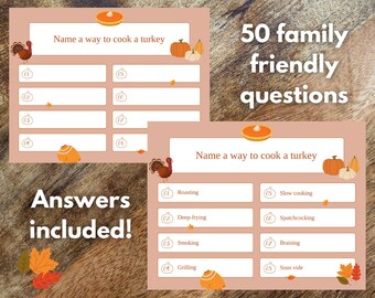Thanksgiving feud, Thanksgiving trivia, Thanksgiving games, Thankgiving game, Family feud, Thanksgiving party, Family friendly quiz, Group