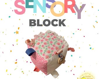 Sensory Baby Block | Cube Toy PDF Sewing Pattern| Pattern Printable Digital File| Downloadable Beginner Pattern| Instantly Loaded File