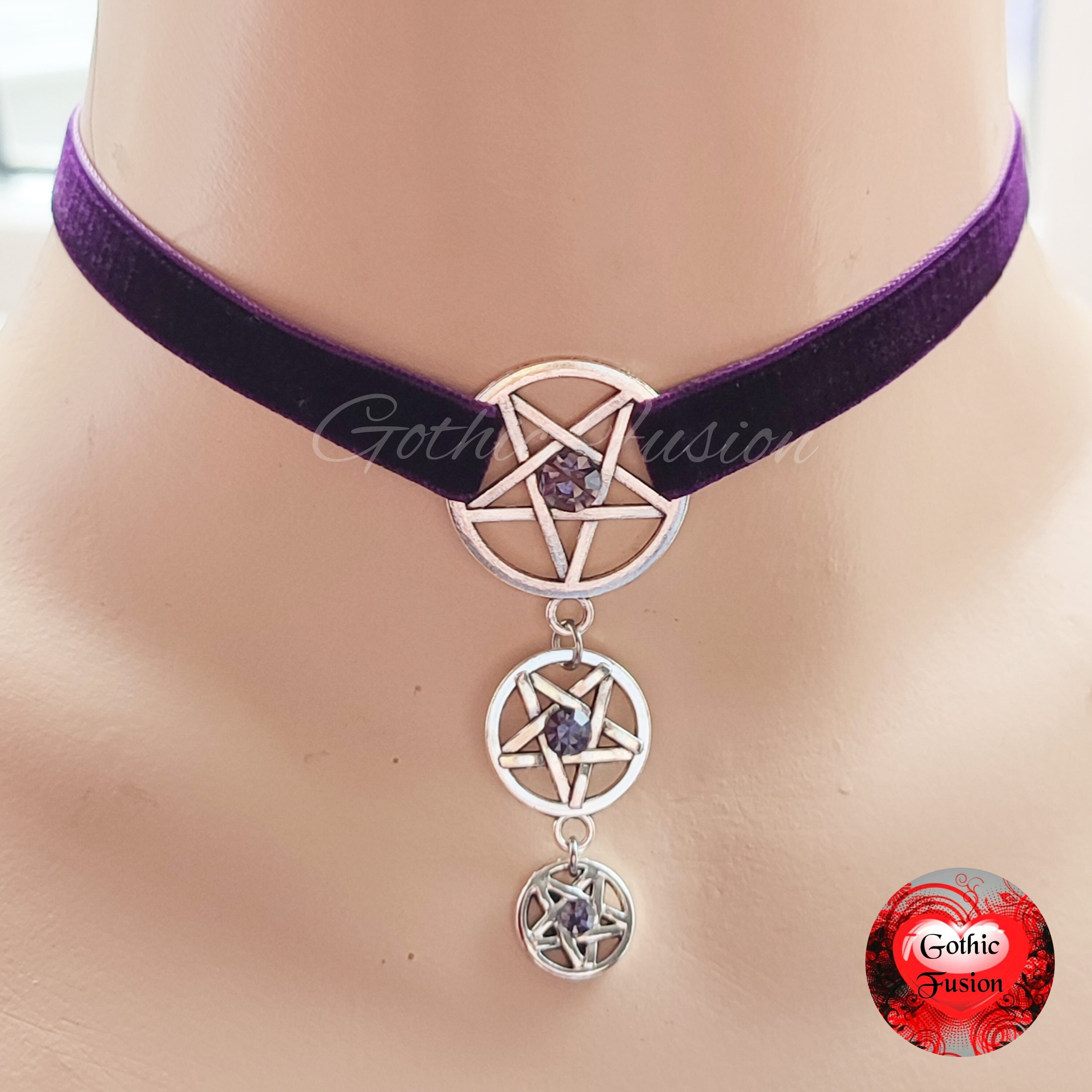 Purple Velvet Choker Etsy Singapore