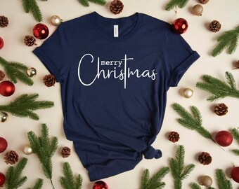 Merry Christmas Shirt, Christmas Cross Shirt, Christ Shirt, Winter Shirt, Christmas 2023 Shirt, Family Christmas T-Shirt, Christmas Gift