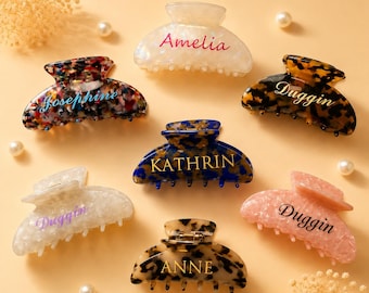 Custom Bridesmaid Name Claw Clip,Personalized Name Hair Claw Clip ,Bridal Gift,Bride's Gift,Bridesmaid Set,Gift For Mother, Birthday Present