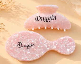 Personalized Name Hair Comb Claw Clip Set,Custom Bridesmaid Hair Comb Claw Clip Set,Bridal Gift, Custom Gift With Rhinestones,Bridesmaid Set