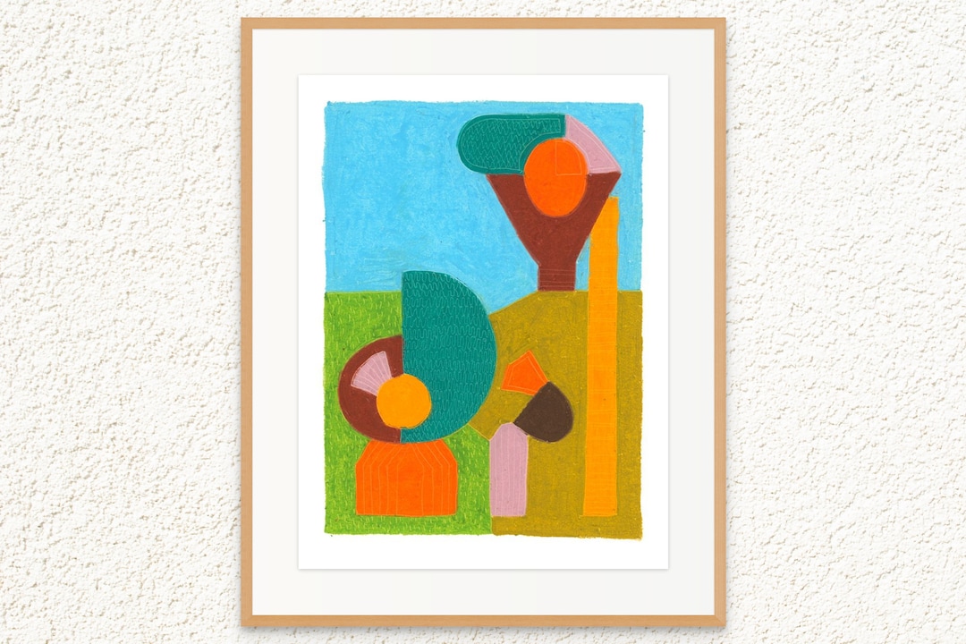 How Did Clapping Start? | Fine Art Print | Oil Pastel Original Drawing ...