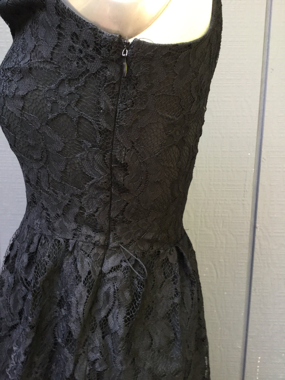 Vintage Black Lace Dress. BB DAKOTA . Formal Dress. Black Tie. Holiday Dress