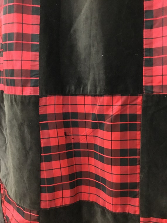 Vintage 60’s 70’s iMagnin Maxi Skirt. Red & Black… - image 2