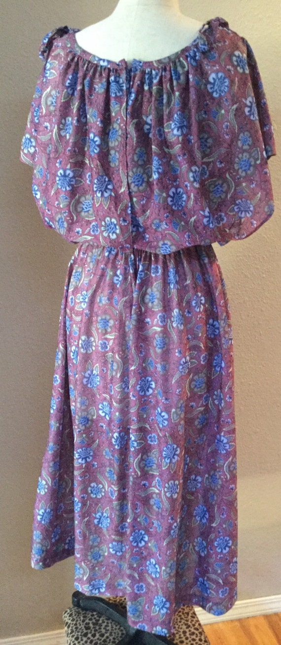 Vintage woman's 70's/80's day dress, bohemian dre… - image 3