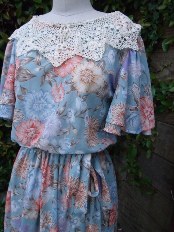 blue dress open back Celina Maxi Dress Blue Whisper - Light Blue Floral Maxi Dress main image 1