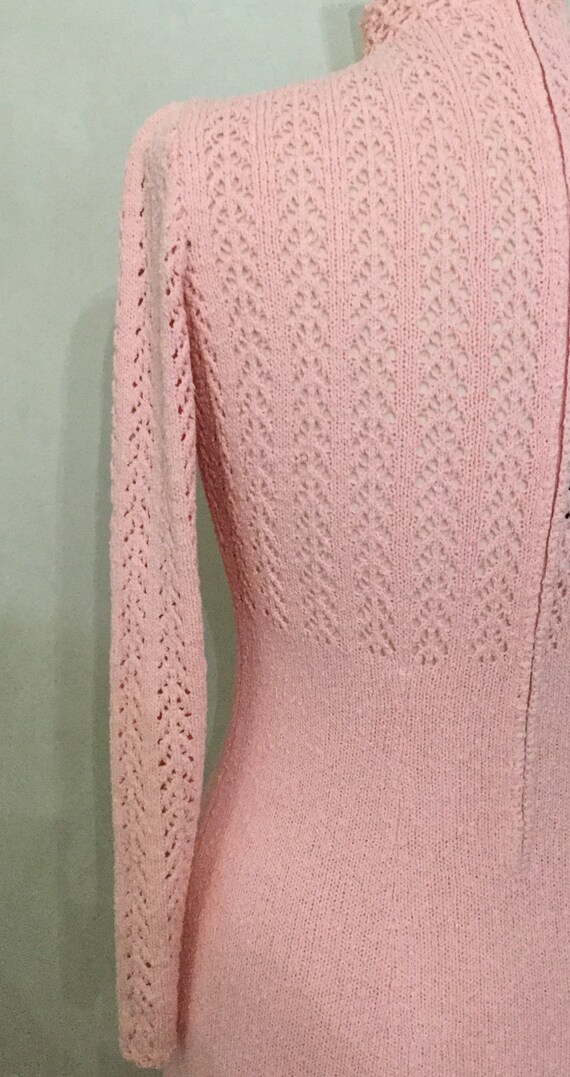 60’s Pink Knit Spring Dress. London Knits size - image 6