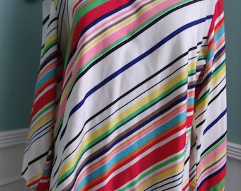 Saks Cinquième Avenue. chemisier vintage des années 70. Chemise rayée, vintage femme