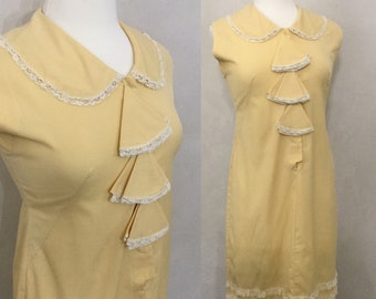 Vintage 50’s Pale Yellow Day Dress.