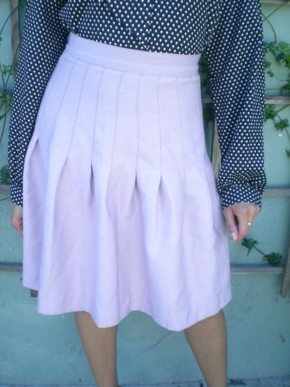 Vintage Pleated Skirt. Lavender - image 1