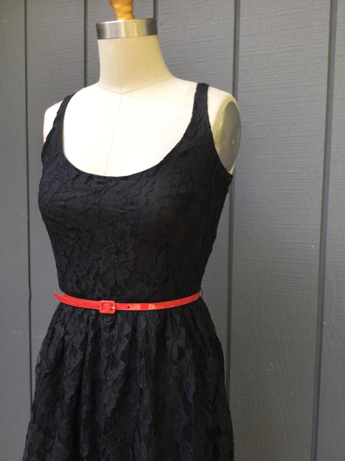 Vintage Black Lace Dress. BB DAKOTA . Formal Dress. Black Tie. Holiday