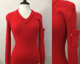 Vintage 70’s Levi’s Red Woman’s Sweater size S