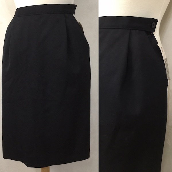 Vintage Black Pendleton Petite Pencil Skirt NWT Size: 4 petite 80’s