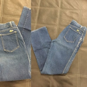 Vintage IZOD Denim Jenas 80er Jahre Dark Denim High Waisted