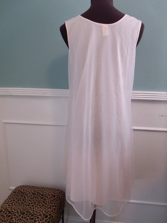 60's Pale Pink Nightgown. Babydoll Nightie. Valle… - image 4