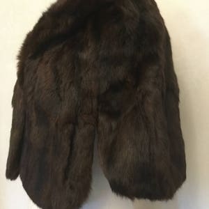 Vintage Fur Wrap. Caplet. Stole. 60's cocktail fur. Pin Up. glamour image 4