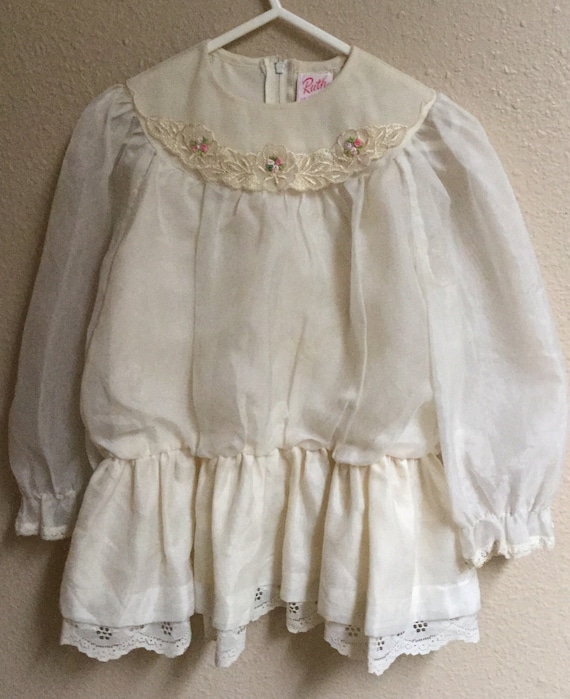 Vintage Children's Blouse, Dress Shirt, Boho Crea… - image 2