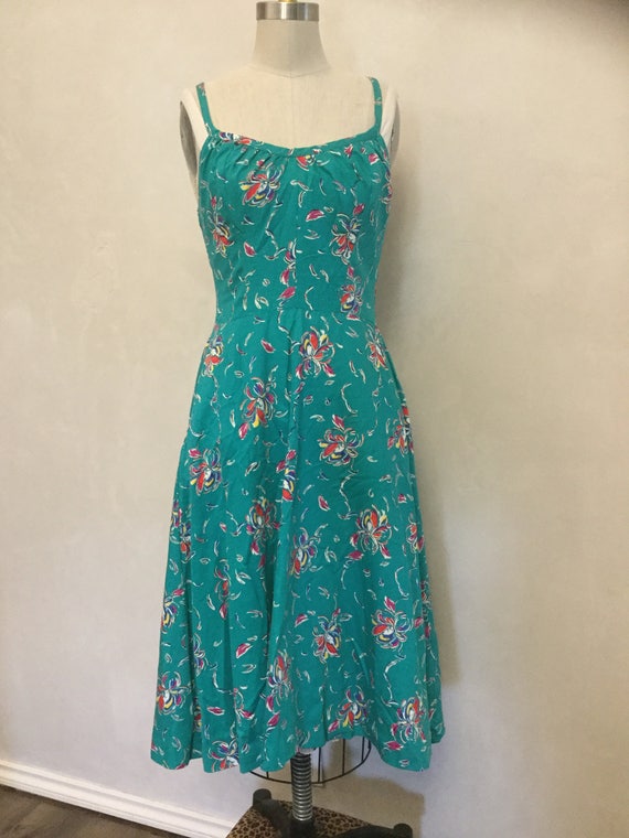 teal sundress