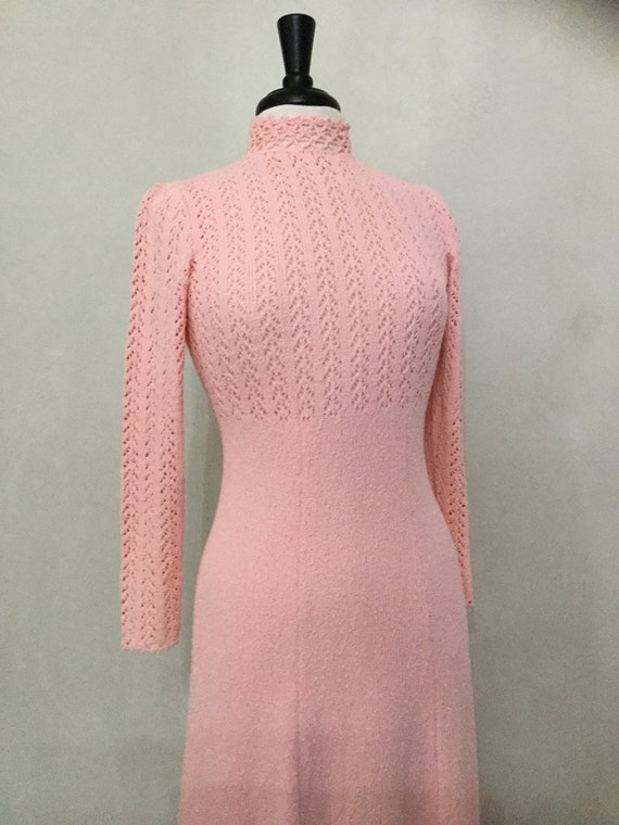 60’s Pink Knit Spring Dress. London Knits size - image 3