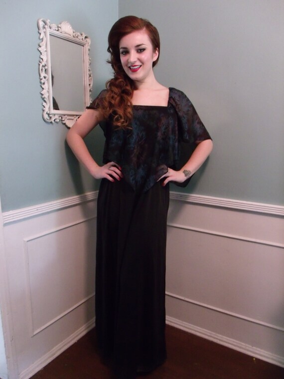 black cocktail maxi dress