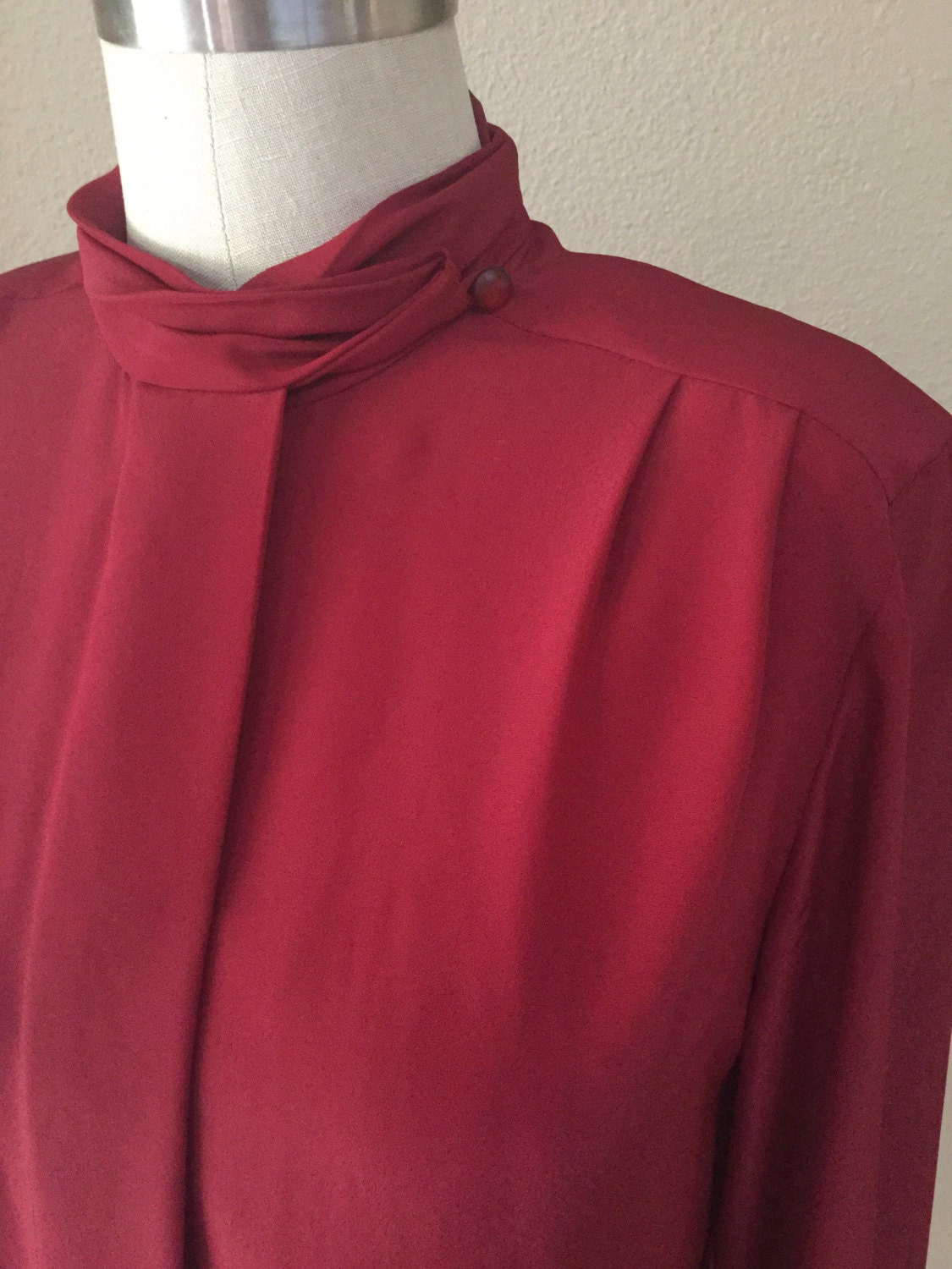 Pendleton Blouse Vintage 70's Burgundy Shirt Holiday - Etsy