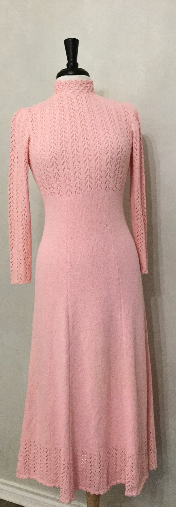 60’s Pink Knit Spring Dress. London Knits size - image 2