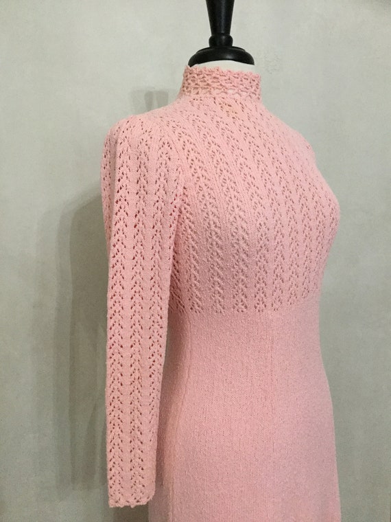 60’s Pink Knit Spring Dress. London Knits size - image 9