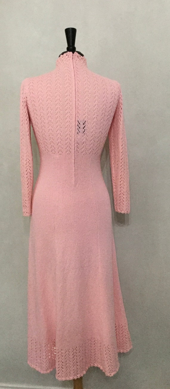 60’s Pink Knit Spring Dress. London Knits size - image 5