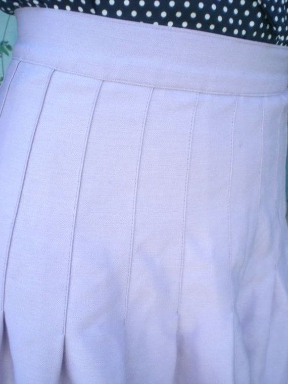 Vintage Pleated Skirt. Lavender - image 4