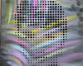 Audrey - Acrylic on canvas - Unique piece - hand-painted