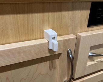 Custom-fit RV Cabinet Door Latches - No drilling! Simple Install! -  Fits most RV cabinets and drawers - Made to order (2 pack)