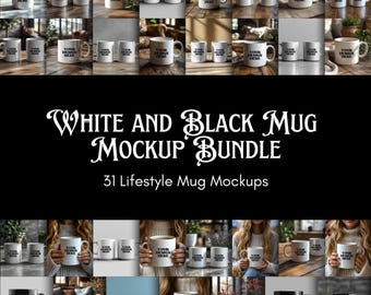 Maquette de tasse, blanc noir, maquette de tasse à café, lot de maquettes de tasse moderne, maquette blanche de 11 oz, lot de tasses en céramique minimales, gratuit
