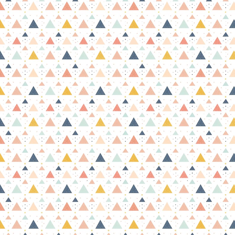 Paper Triangle Pattern Pastel Triangles Digital Pattern Paper for Crafting and Design Projects ...